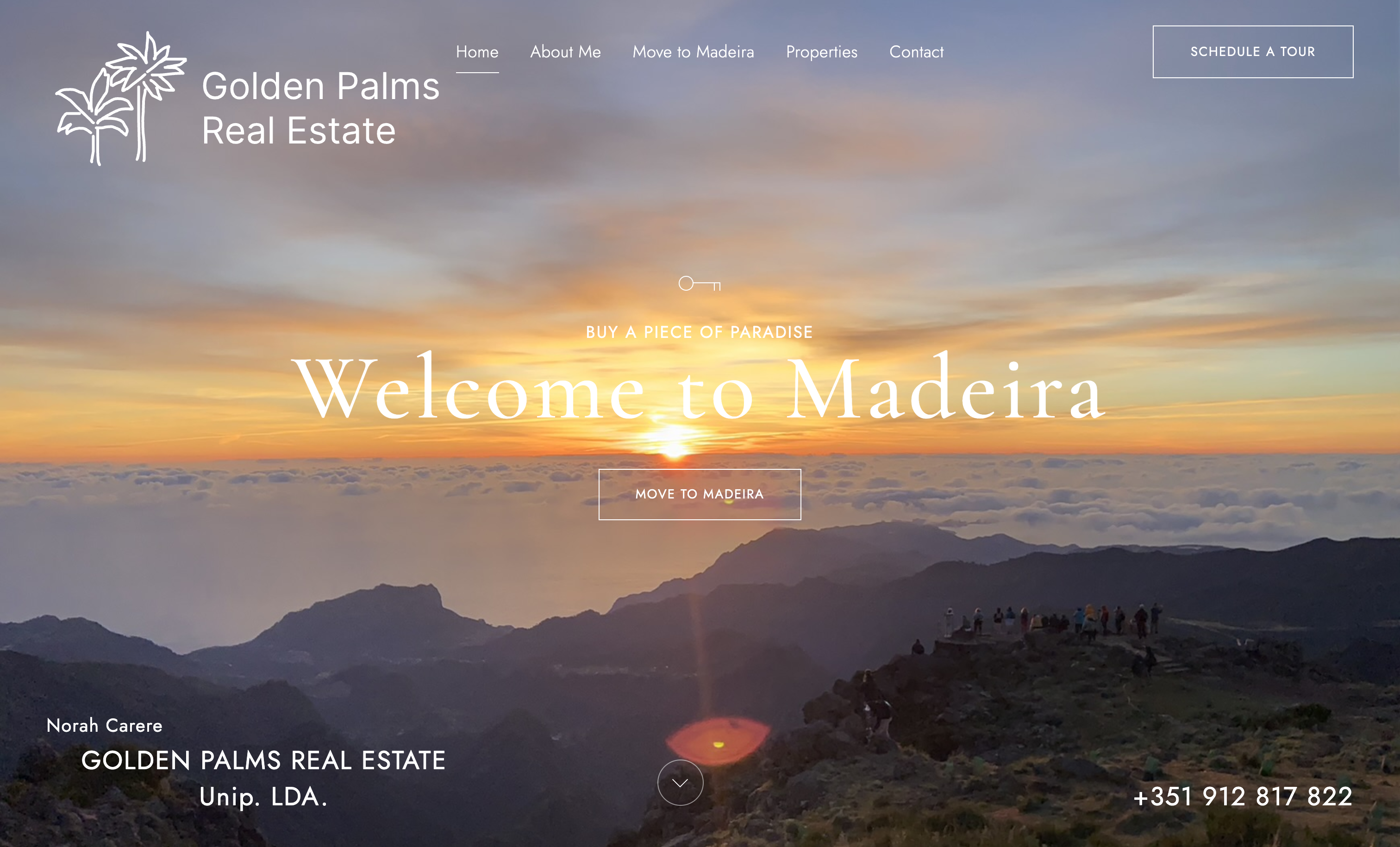Website Golden Palms Real Estate Madeira