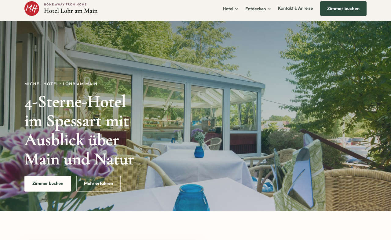 Website Michel Hotel Lohr am Main