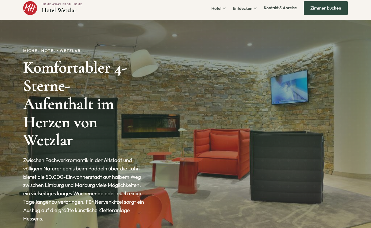Website Michel Hotel Wetzlar